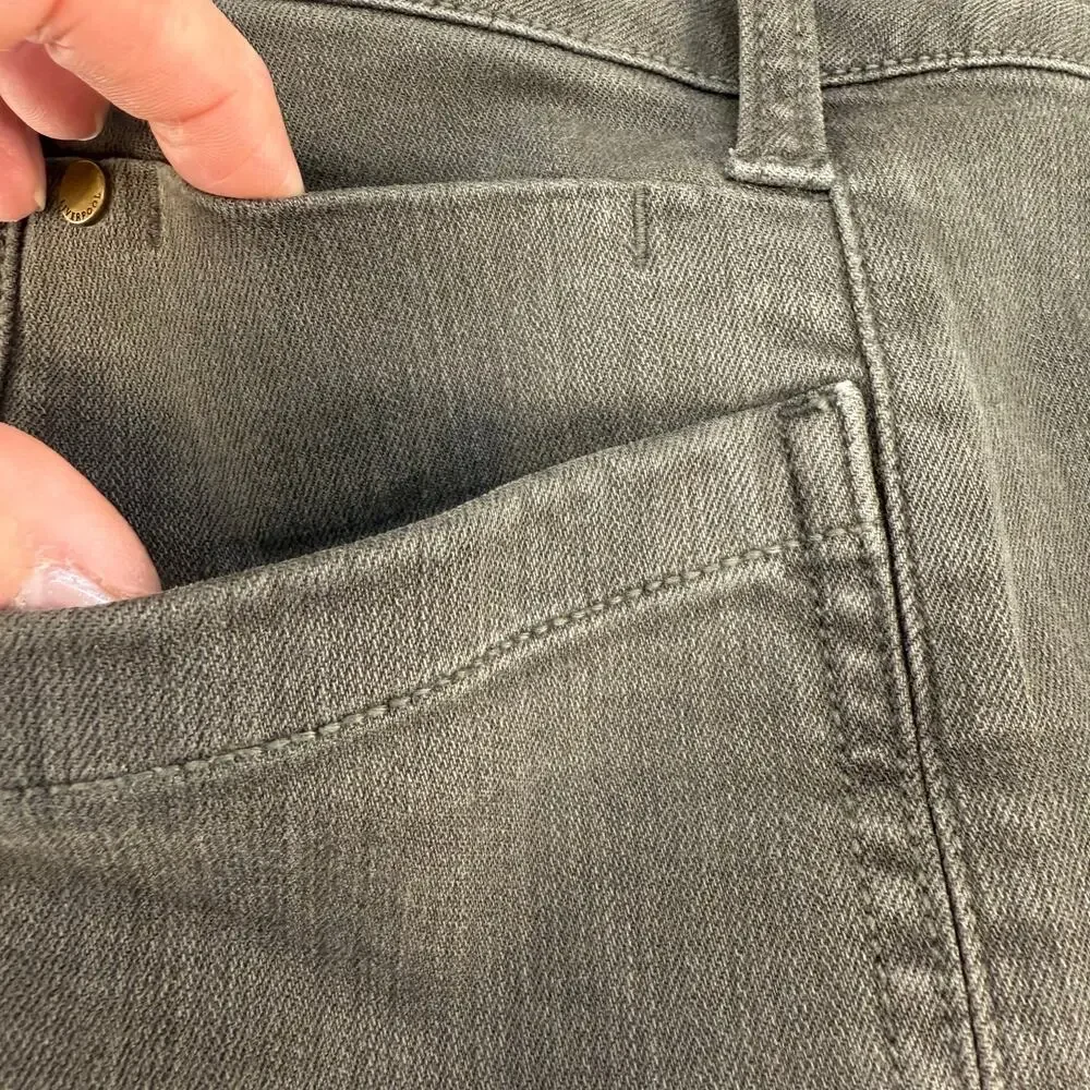 Liverpool Cargo Jeans Women's 8/29 Olive Green The Ankle Cargo Skinny Preppy - Picture 6 of 16